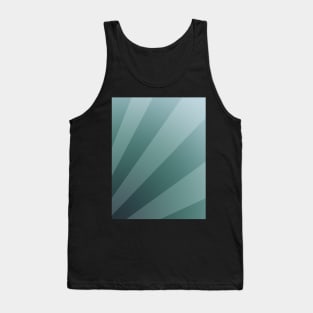 Aqua Diagonal Stripes Tank Top